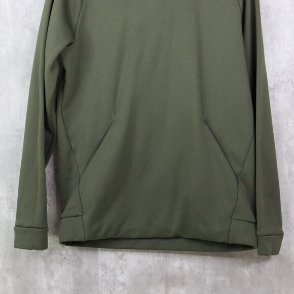 Nike Hoodie Mens Size Medium Olive Green Therma Training Pullover 932022-325 - Picture 4 of 5